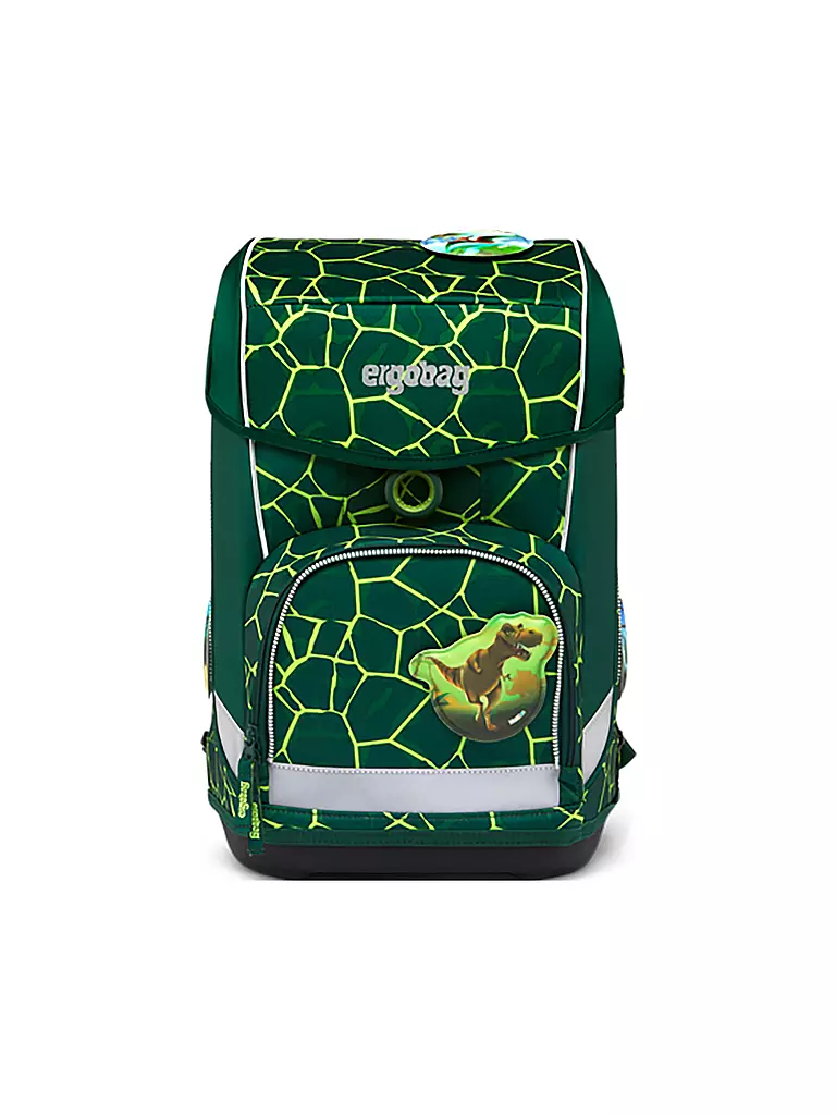 ERGOBAG | Schultaschen Set 6tlg CUBO Light - BärRex  | dunkelgrün