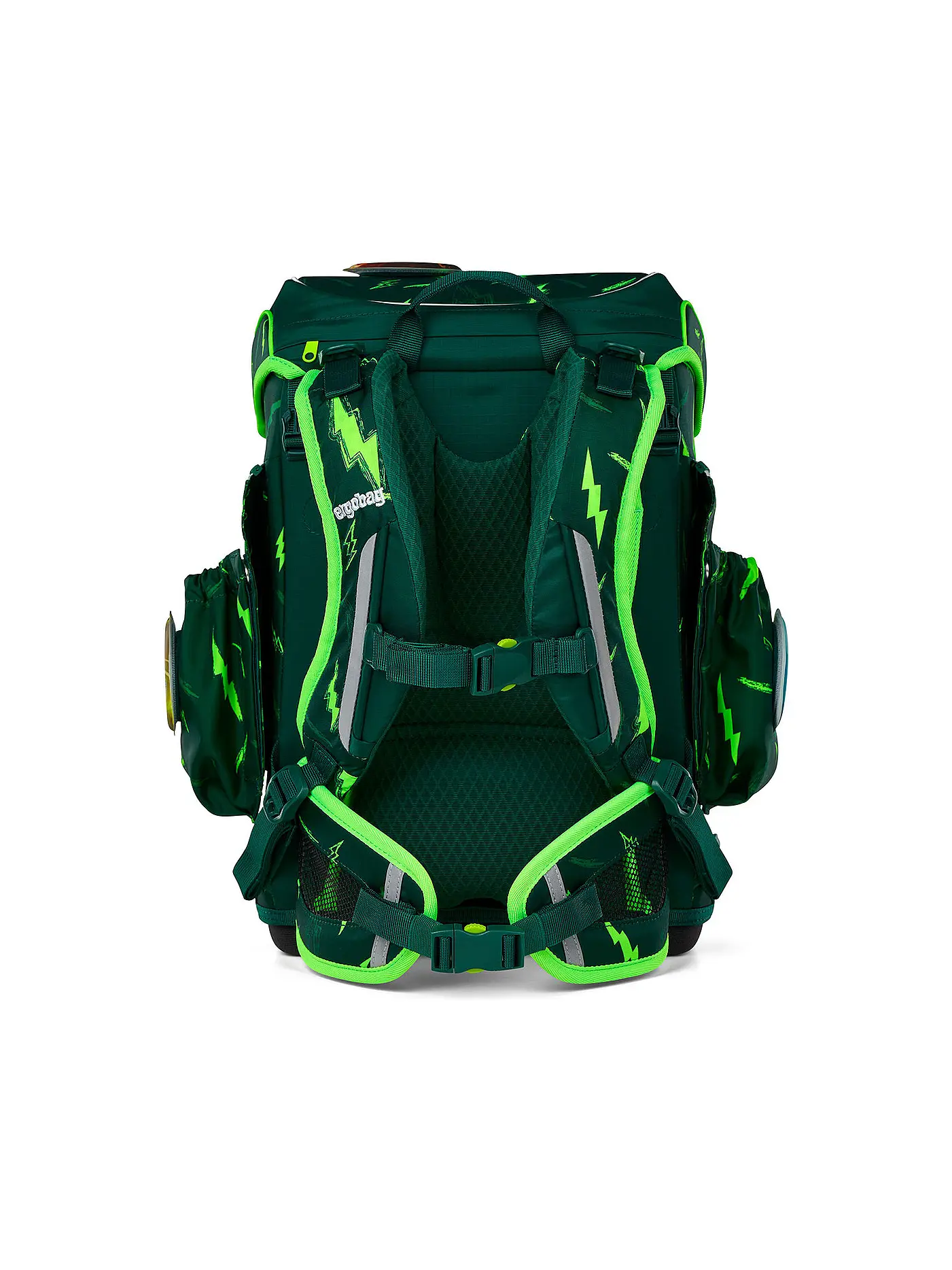 ERGOBAG | Schultaschen Set 6tlg CUBO LIGHT Bärtastisch | dunkelgrün