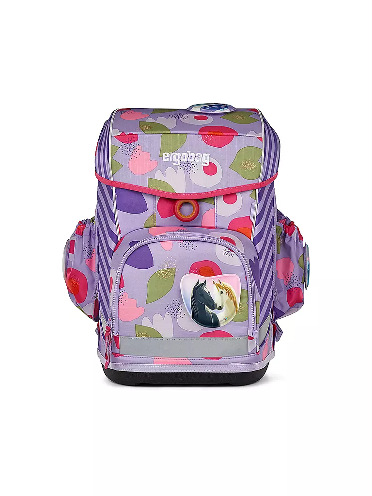 ERGOBAG | Schultaschen Set 6tlg CUBO LIGHT BlütenzauBär  | lila