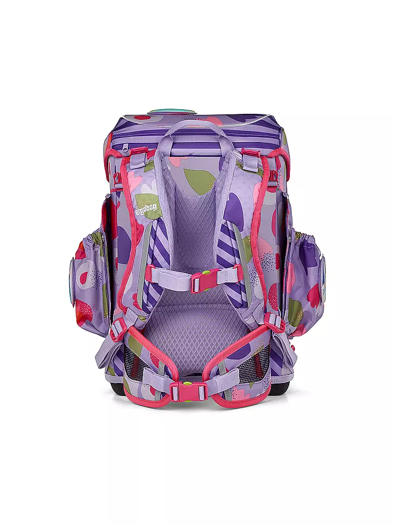 ERGOBAG | Schultaschen Set 6tlg CUBO LIGHT BlütenzauBär  | lila