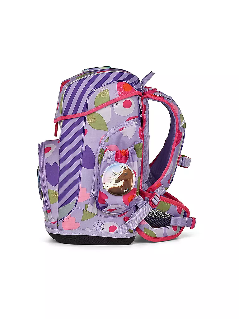 ERGOBAG | Schultaschen Set 6tlg CUBO LIGHT BlütenzauBär  | lila