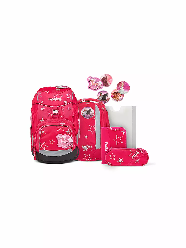 ERGOBAG | Schultaschen Set 6tlg Pack - CinBärella | rot