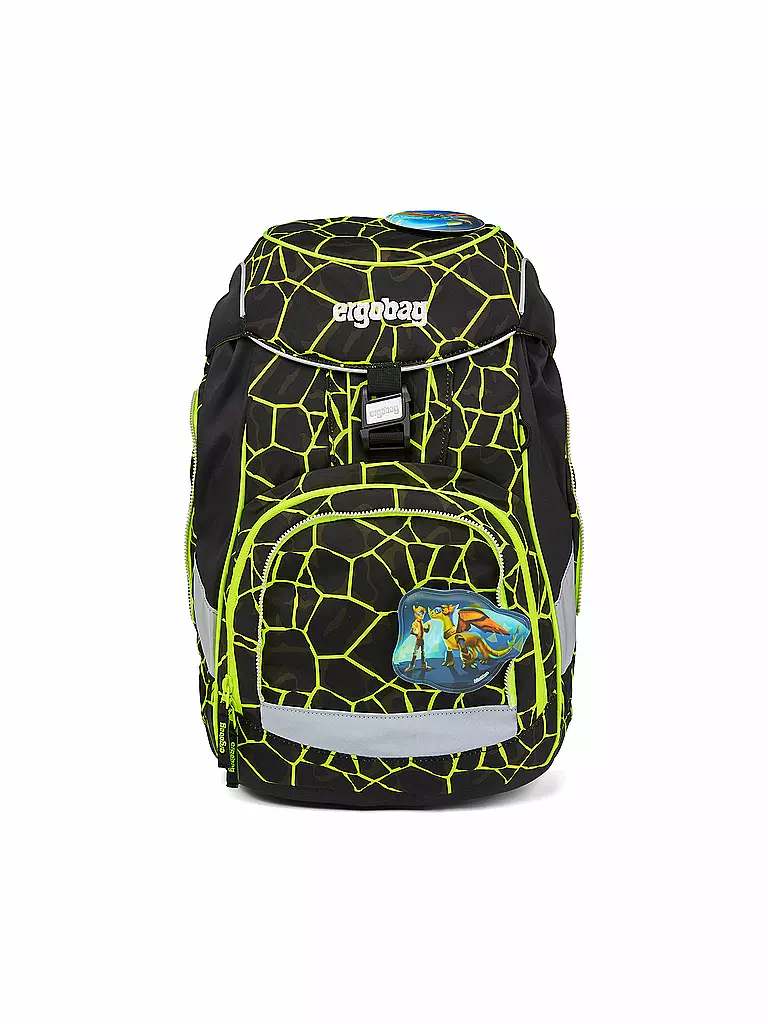 ERGOBAG | Schultaschen Set 6tlg Pack - DrachenfliegBär | schwarz