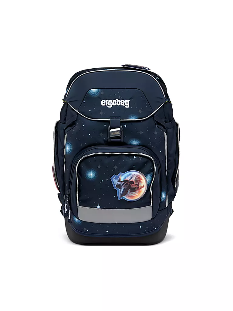 ERGOBAG | Schultaschen Set 6tlg PACK Galaxy Glow - KoBärnikus  | dunkelblau