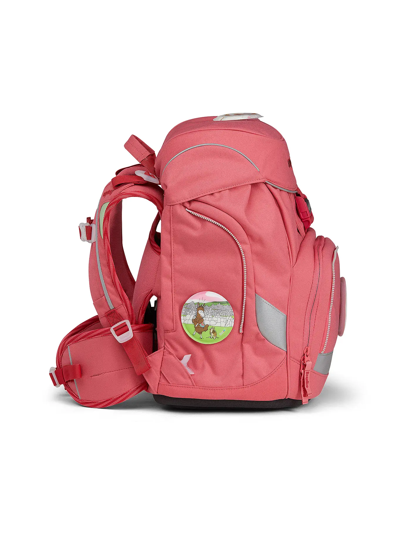 ERGOBAG | Schultaschen Set 6tlg Pack Lamas in Bärjamas | rosa