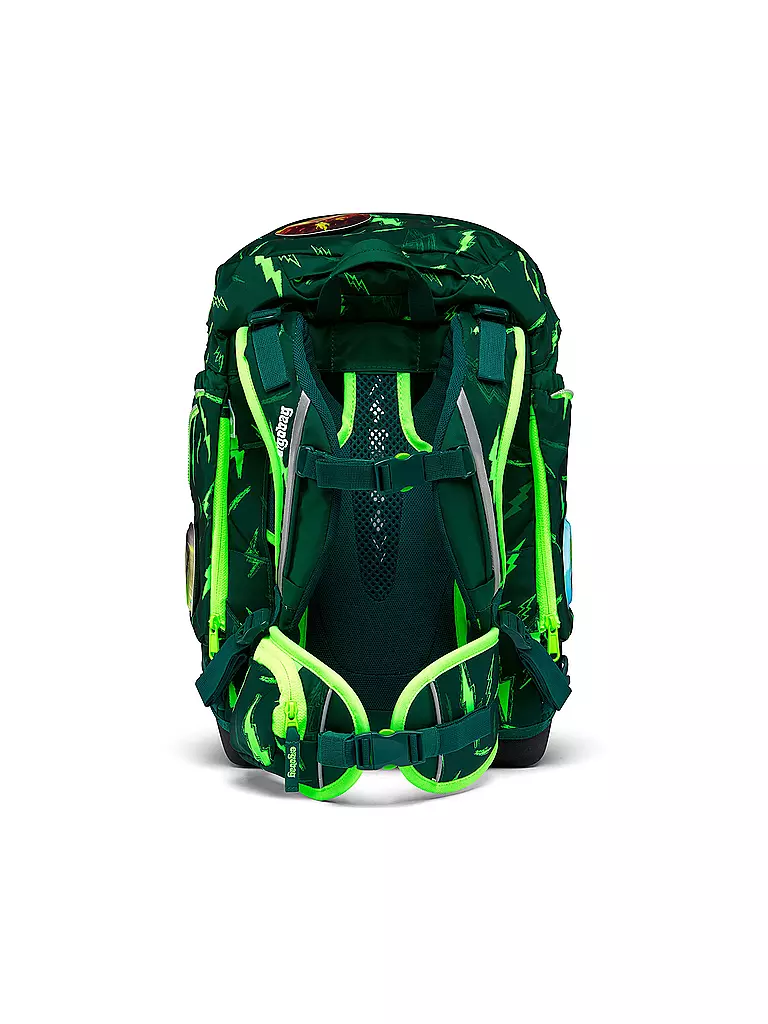 ERGOBAG | Schultaschen Set 6tlg PACK Lumi - Bärtastisch | olive
