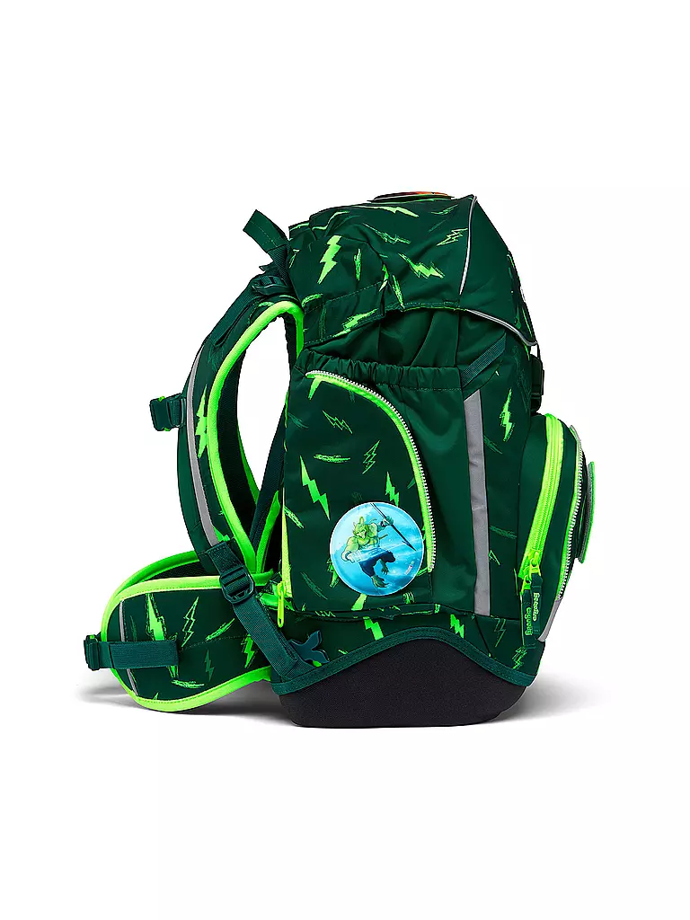 ERGOBAG | Schultaschen Set 6tlg PACK Lumi - Bärtastisch | olive