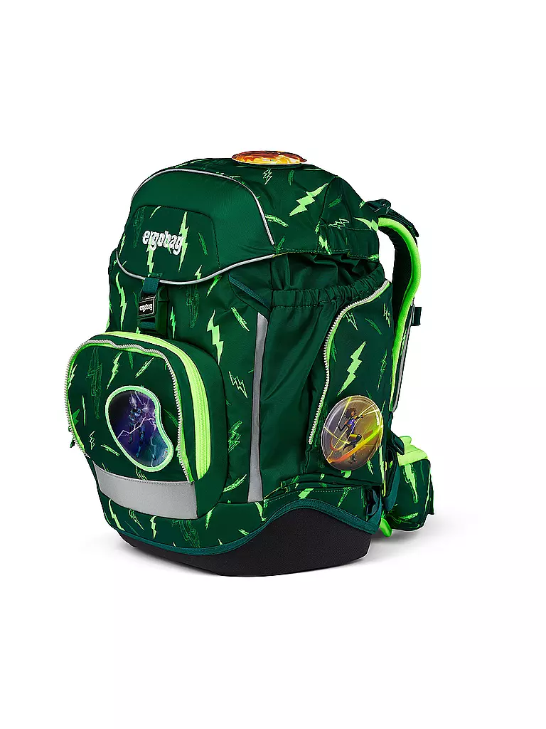 ERGOBAG | Schultaschen Set 6tlg PACK Lumi - Bärtastisch | olive