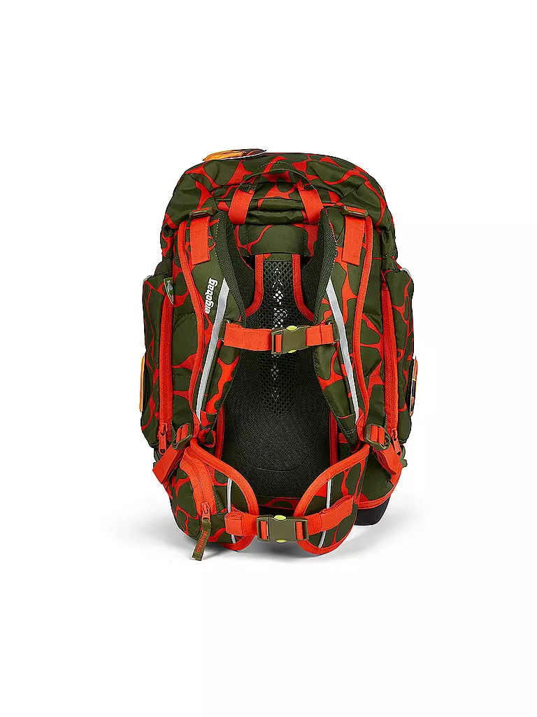 ERGOBAG | Schultaschen Set 6tlg PACK Lumi - FeuerspeiBär | olive