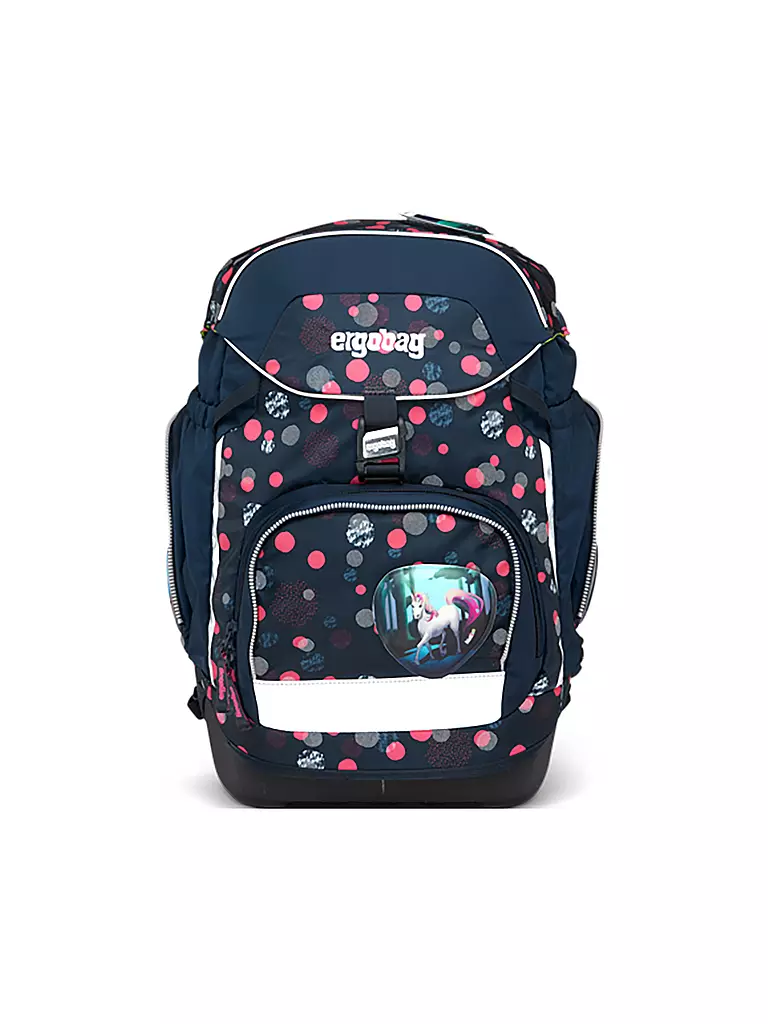 ERGOBAG | Schultaschen Set 6tlg PACK Reflex Glow - PhantBärsi | schwarz