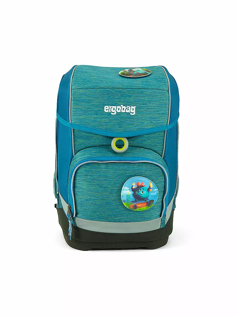 ERGOBAG | Schultaschen-Set 5-tlg. "Cubo - Mixmax MonstBärfreunde" | türkis