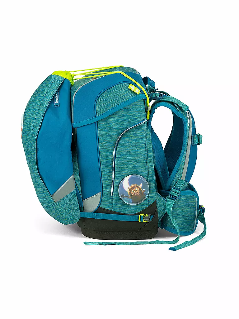 ERGOBAG | Schultaschen-Set 5-tlg. "Cubo - Mixmax MonstBärfreunde" | türkis