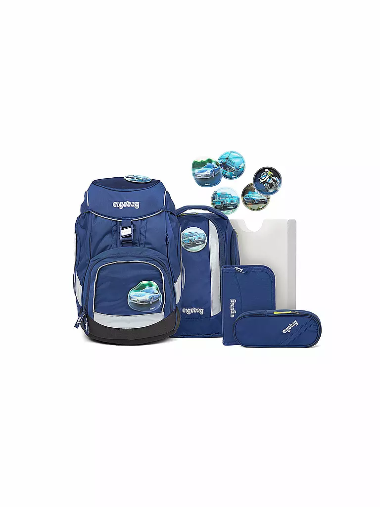 ERGOBAG | Schultaschen-Set 6-tlg. Pack - BlaulichtBär | blau