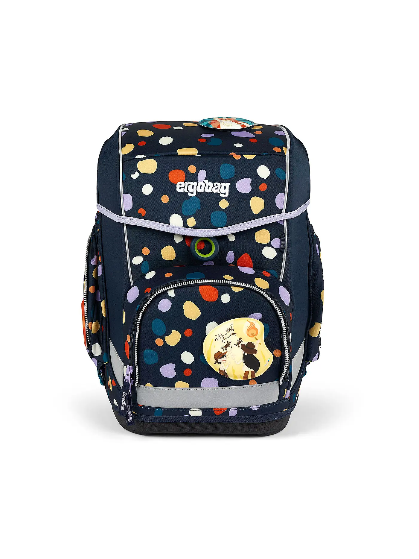 ERGOBAG | Schultaschenset 5tlg CUBO - Bärnsteinhöhle  | dunkelblau