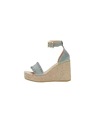 ESPADRIJ L'ORIGINALE | Sandalen DIJON VELOUR | Hellblau