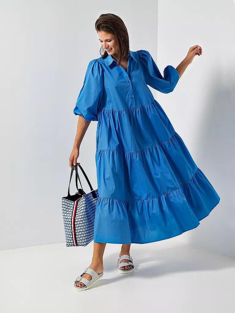 ESSENTIEL ANTWERP | Hemdblusenkleid Zurcuma | blau