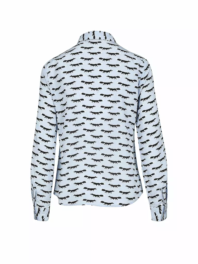 ESSENTIEL ANTWERP | Seiden-Bluse  | blau