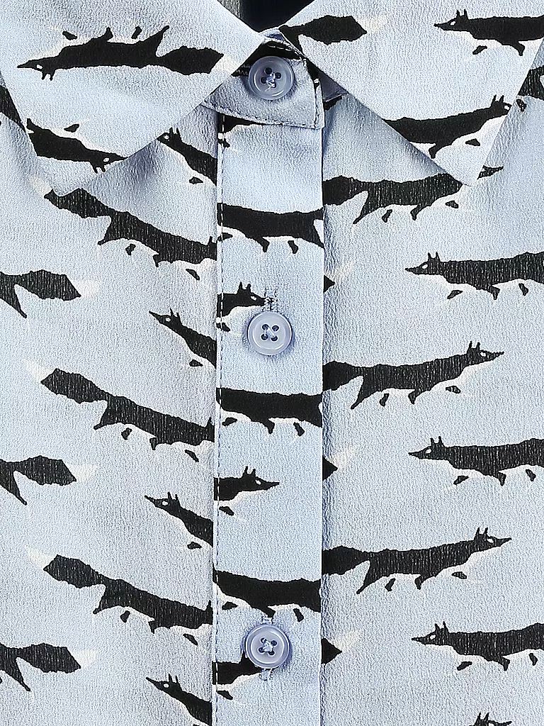 ESSENTIEL ANTWERP | Seiden-Bluse  | blau