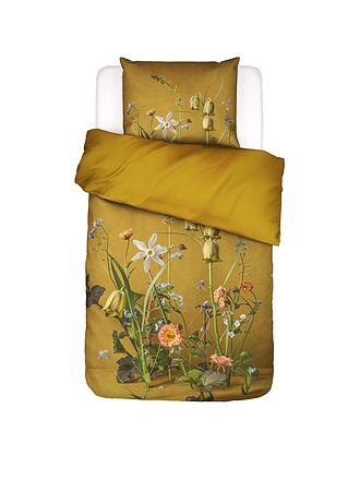 ESSENZA | Satin-Bettwäsche FABRICE 70x90cm/140x200cm Flower Ocher