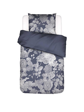 ESSENZA | Satin Bettwäsche EUNICE 70x90/140x200cm Night Shadow Blue