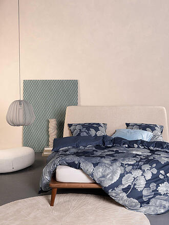 ESSENZA | Satin Bettwäsche EUNICE 70x90/140x200cm Night Shadow Blue