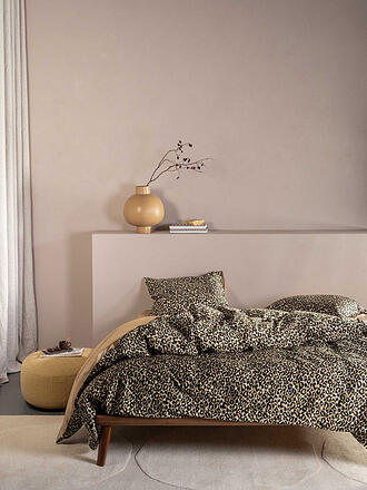 ESSENZA | Satin Bettwäsche DELIA 70x90cm/140x200cm Golden Sand