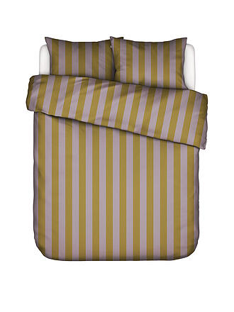 ESSENZA | Satin Bettwäsche MINTE STRIPE 70x90/140x200cm Pale Purple/Olive
