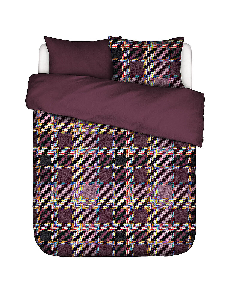 ESSENZA Tencel Bettwäsche MEAU 70x90cm/140x200cm Mauve Wine dunkelrot