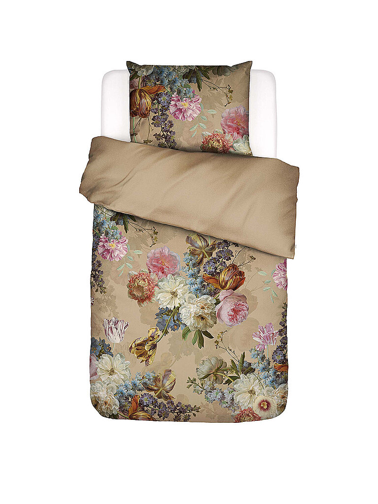 ESSENZA Satin Bettwäsche ROSABELLE 70x90cm/140x200cm Golden Sand hellbraun