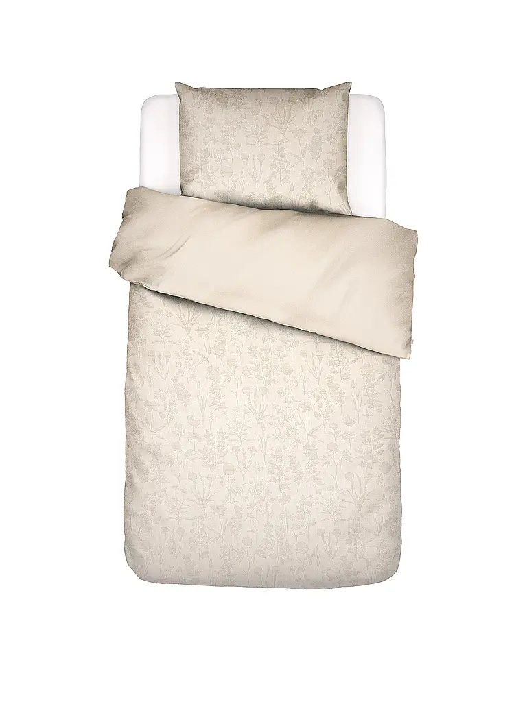 ESSENZA | Baumwoll Bettwäsche 70x90cm / 140x200cm MARIBEL Oatmeal | beige
