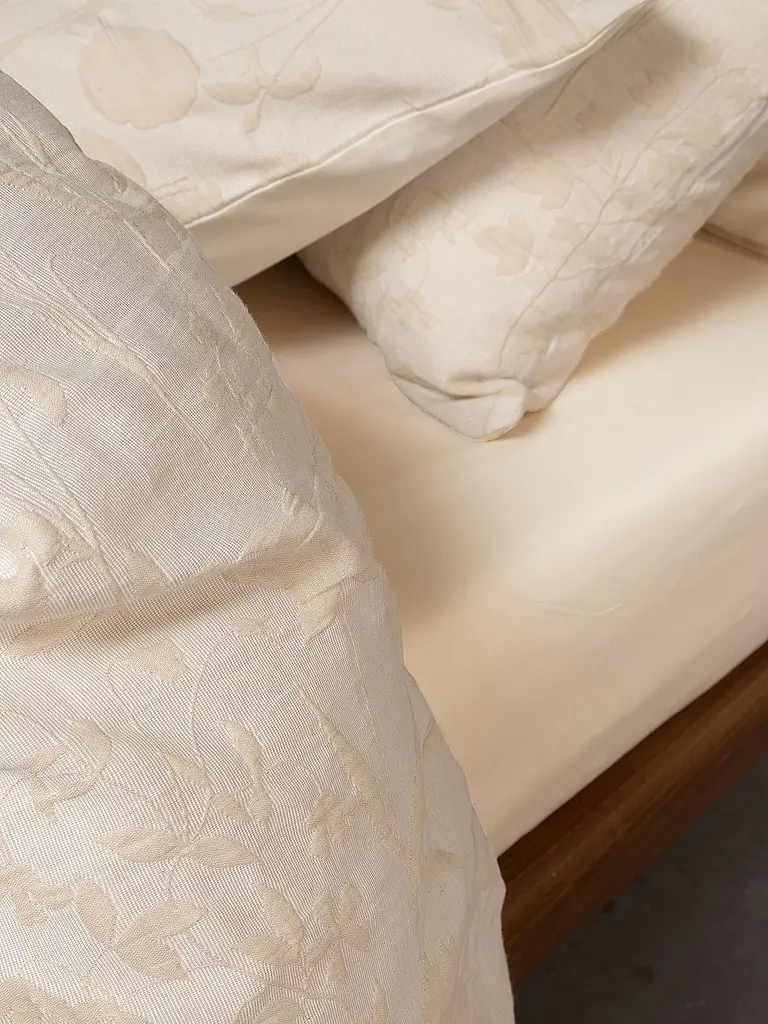 ESSENZA | Baumwoll Bettwäsche 70x90cm / 140x200cm MARIBEL Oatmeal | beige