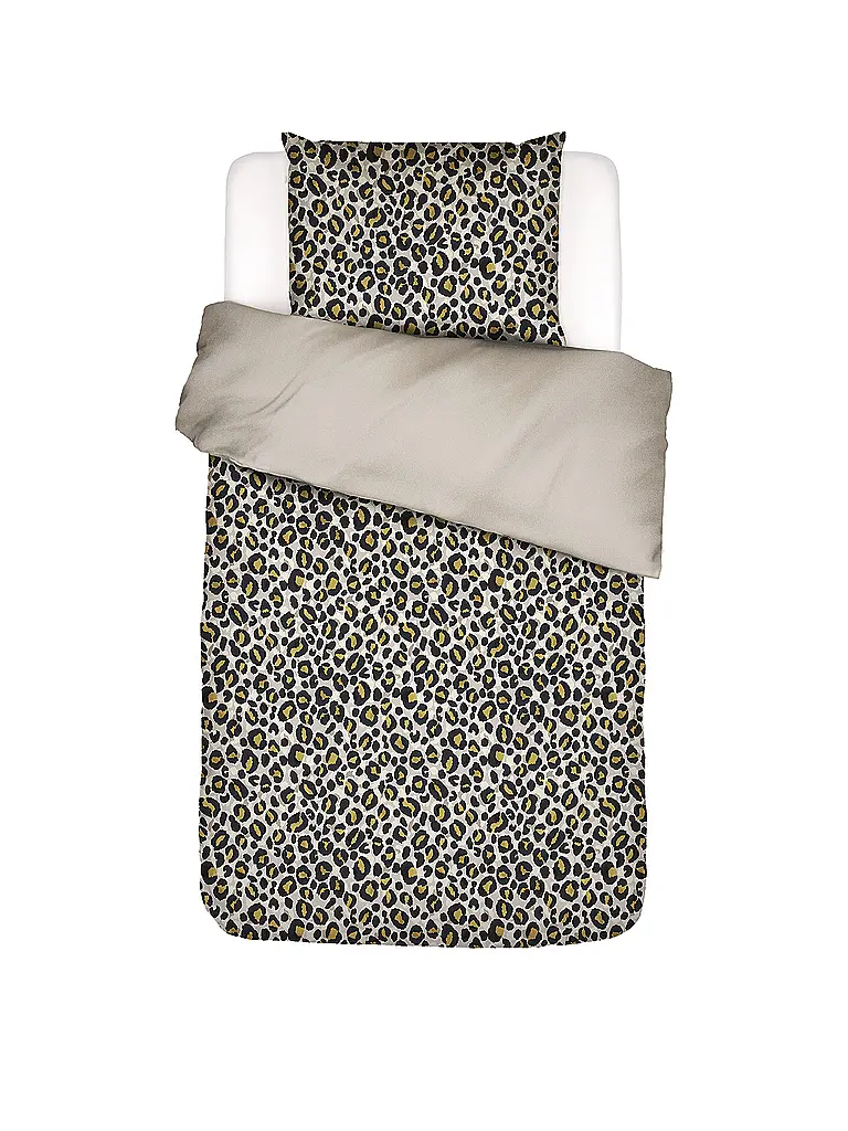 ESSENZA | Satin Bettwäsche  70x90cm / 140x220cm FEDELIA Sand Storm | hellbraun