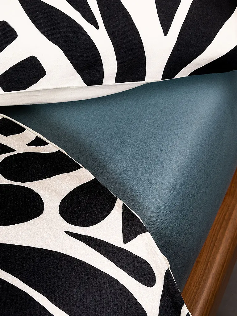 ESSENZA | Satin Bettwäsche 2x  70x90cm / 140x200cm ALLORI Anthracite | 