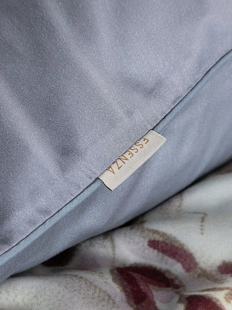 ESSENZA | Satin Bettwäsche 2x  70x90cm / 140x200cm MADIA Global Grey | 