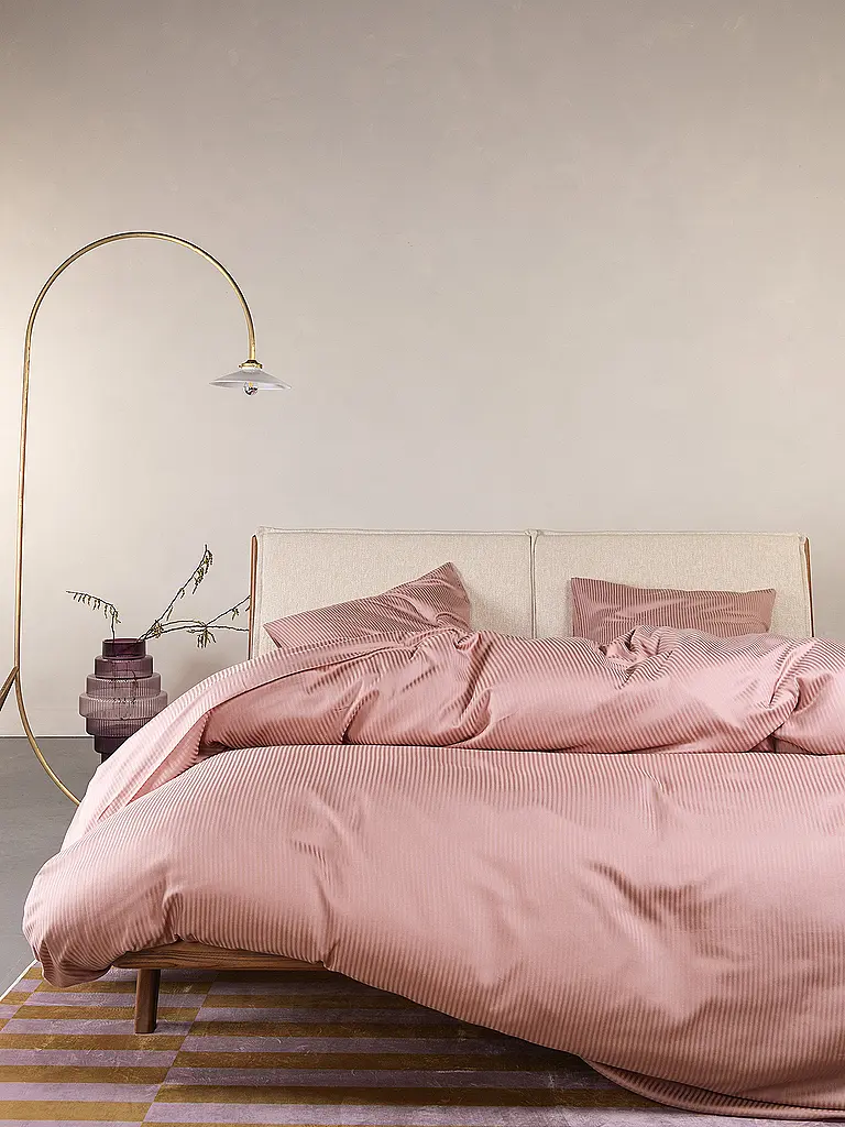 ESSENZA | Satin Bettwäsche 70x90cm / 140x200cm COLETTA Woodrose | rosa
