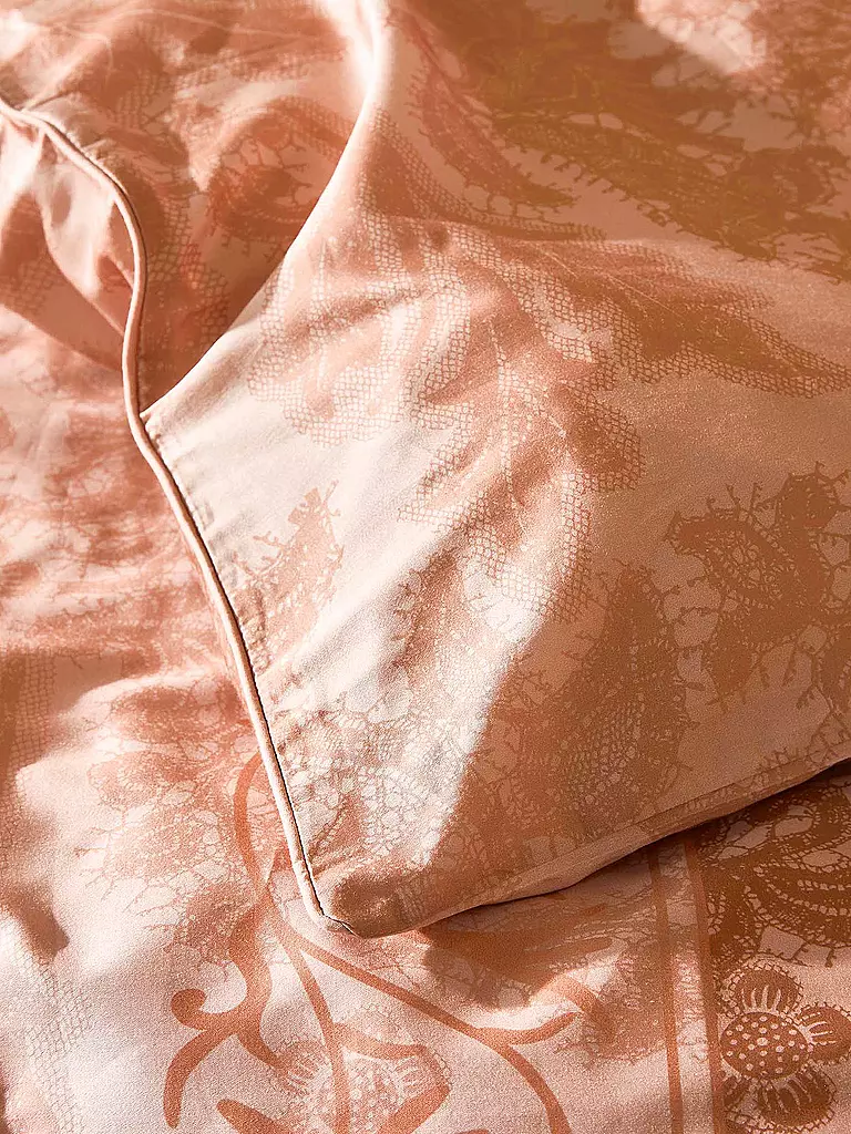 ESSENZA | Satin Bettwäsche 70x90cm / 140x200cm Maere Pink Sand | koralle