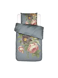 ESSENZA | Satin Bettwäsche 70x90cm / 140x220cm MADIA Basil Green | hellgrau