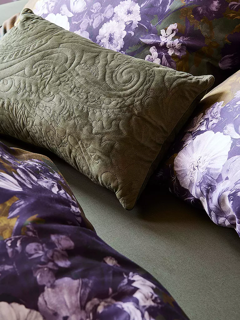 ESSENZA | Satin Bettwäsche 70x90cm/140x200cm LEILA Forest Green | dunkelgrün