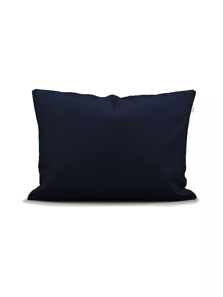 ESSENZA | Satin Bettwäsche FEDA 2x 70x90cm/200x200cm Nightblue | dunkelblau