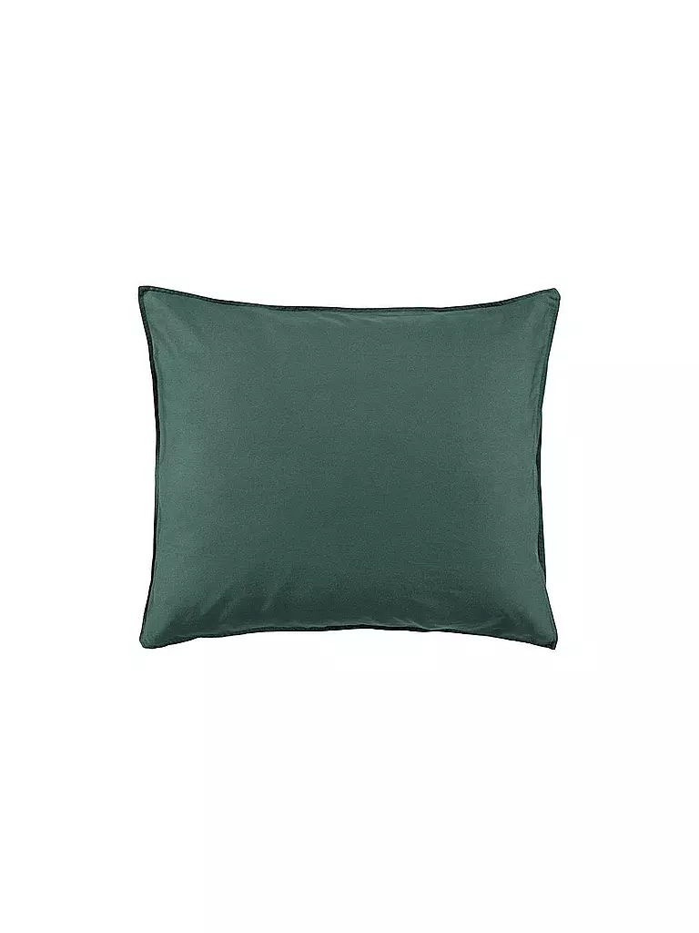 ESSENZA | Satin-Bettwäsche 70x90cm/140x200cm Green | dunkelgrün