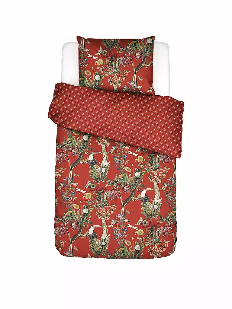 ESSENZA | Satin-Bettwäsche Airen 70x90cm/140x200cm | rot
