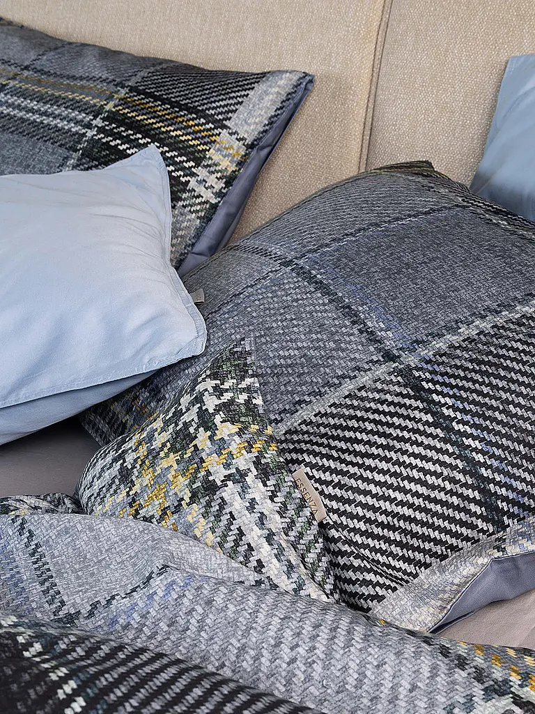 ESSENZA | Twill Bettwäsche 70x90cm / 140x200cm MEAU Global Grey | 