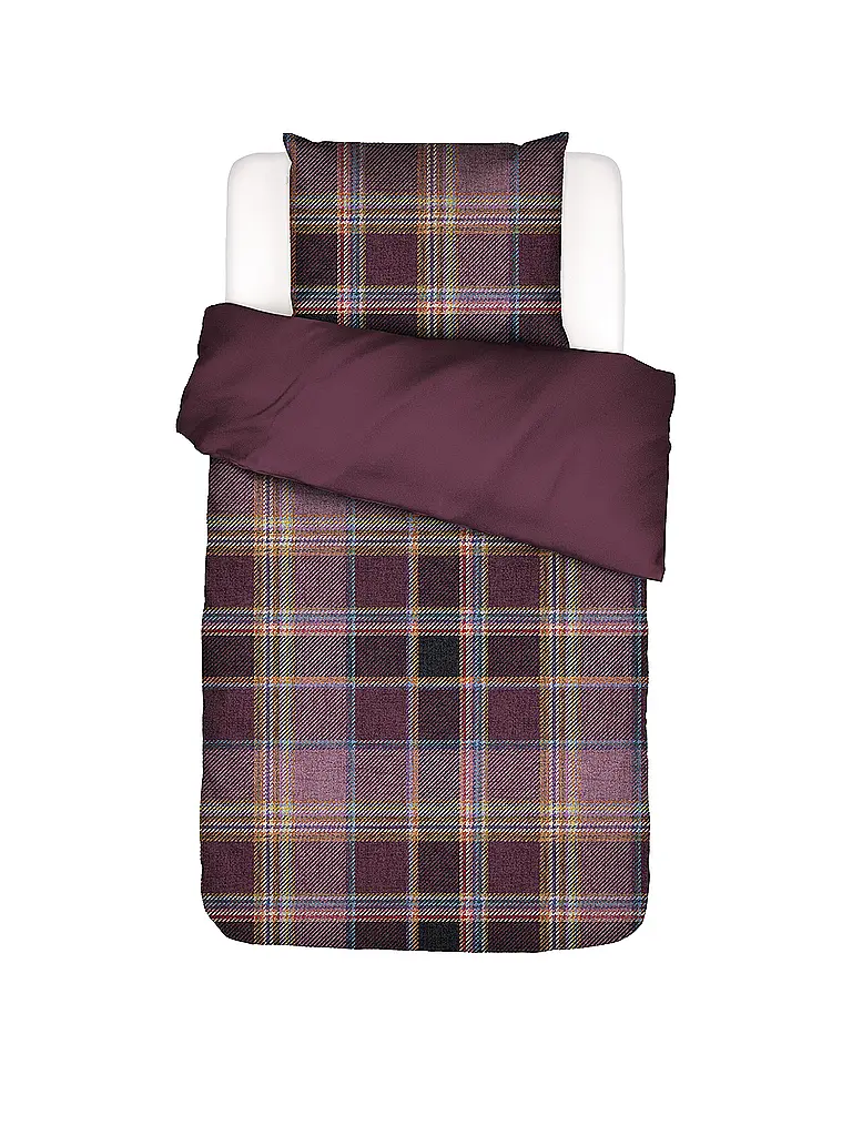 ESSENZA | Twill Bettwäsche 70x90cm / 140x200cm MEAU Mauve Wine | beere