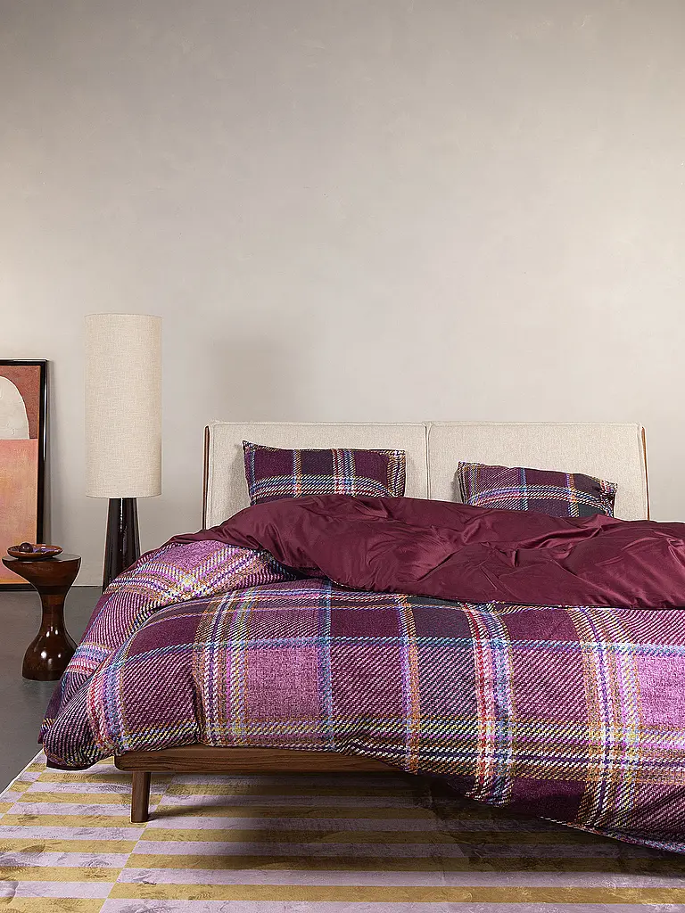 ESSENZA | Twill Bettwäsche 70x90cm / 140x200cm MEAU Mauve Wine | beere