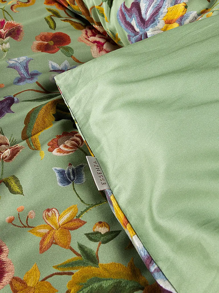 ESSENZA | Twill Bettwäsche 70x90cm / 140x200cm ROSANELLA Basil Green | hellgrün