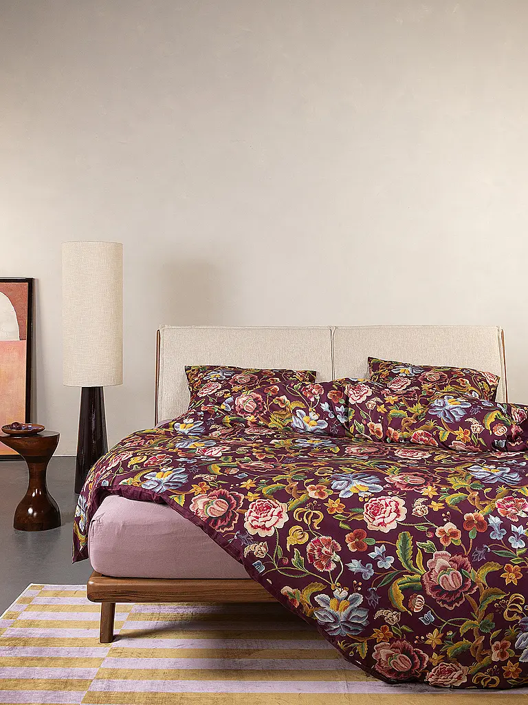 ESSENZA | Twill Bettwäsche 70x90cm / 140x200cm ROSANELLA Mauve / Wine | beere