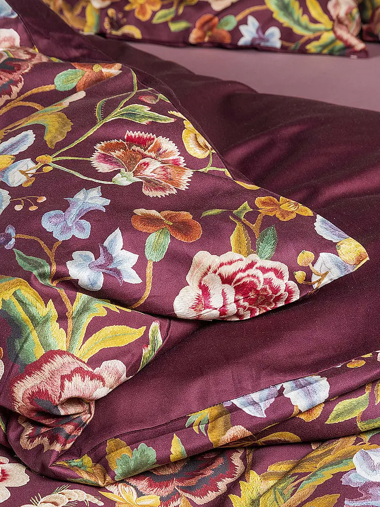 ESSENZA | Twill Bettwäsche 70x90cm / 140x200cm ROSANELLA Mauve / Wine | beere