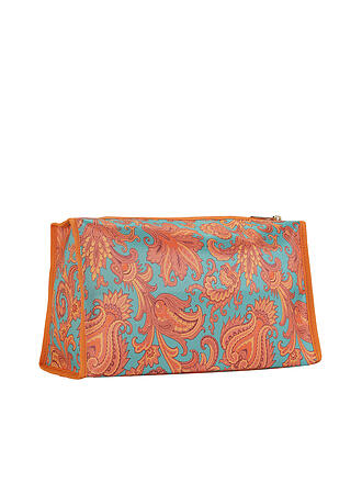 ETRO | Kosmetiktasche (53 Türkis / Camel)