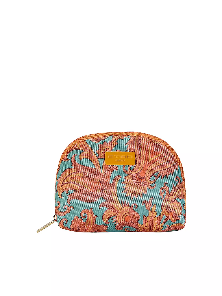 ETRO | Kosmetiktasche - Beauty Case (53 Türkis / Camel) | türkis