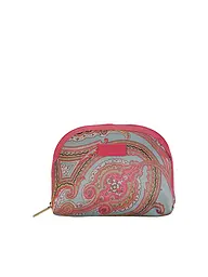 ETRO | Kosmetiktasche - Beauty Case (57 D. Braun / D. Rot) | türkis